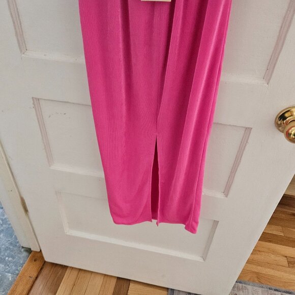 Katie May Ash Dress Barbie Pink One-Shoulder Sleeveless Cutout Bodycon Small S - Picture 10 of 13